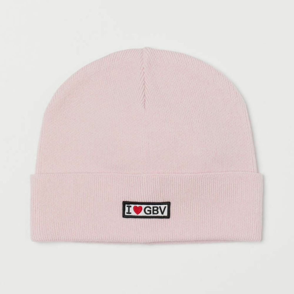 Giambattista Valli H&M Pink Wool-Blend Beanie sz M